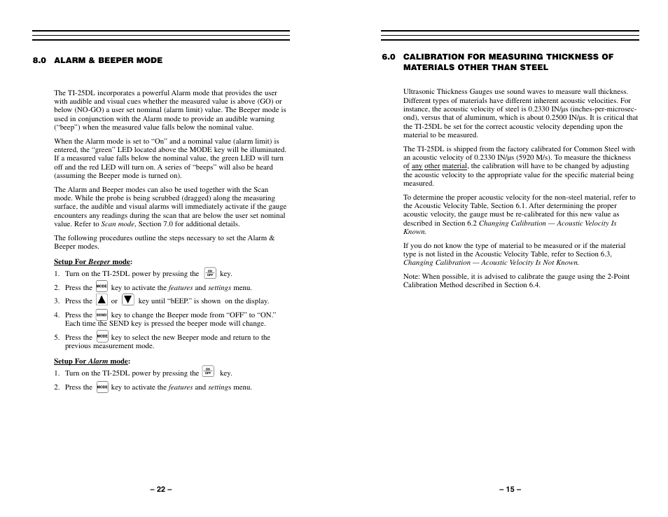 Checkline TI-25DL User Manual | Page 15 / 19