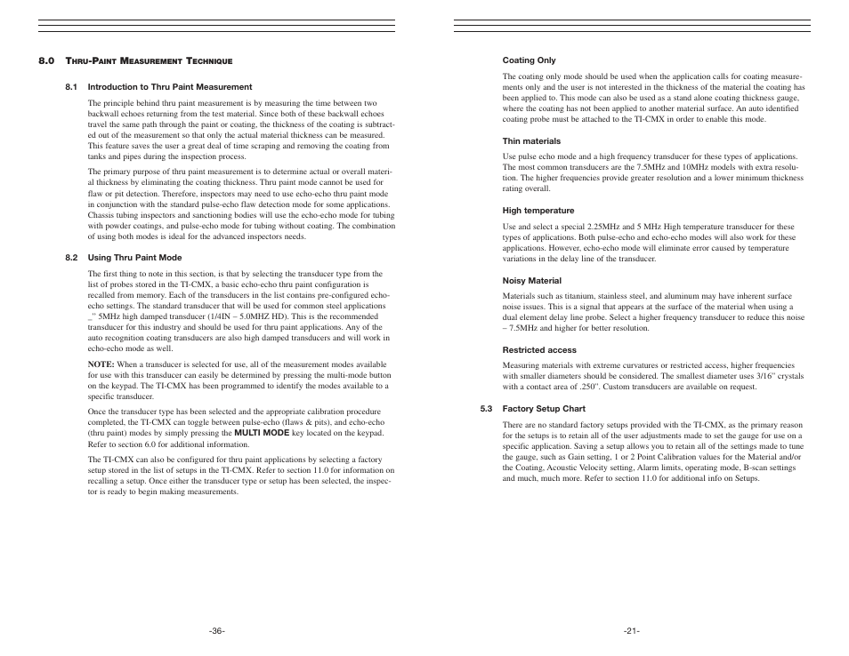 Checkline TI-CMX User Manual | Page 21 / 29