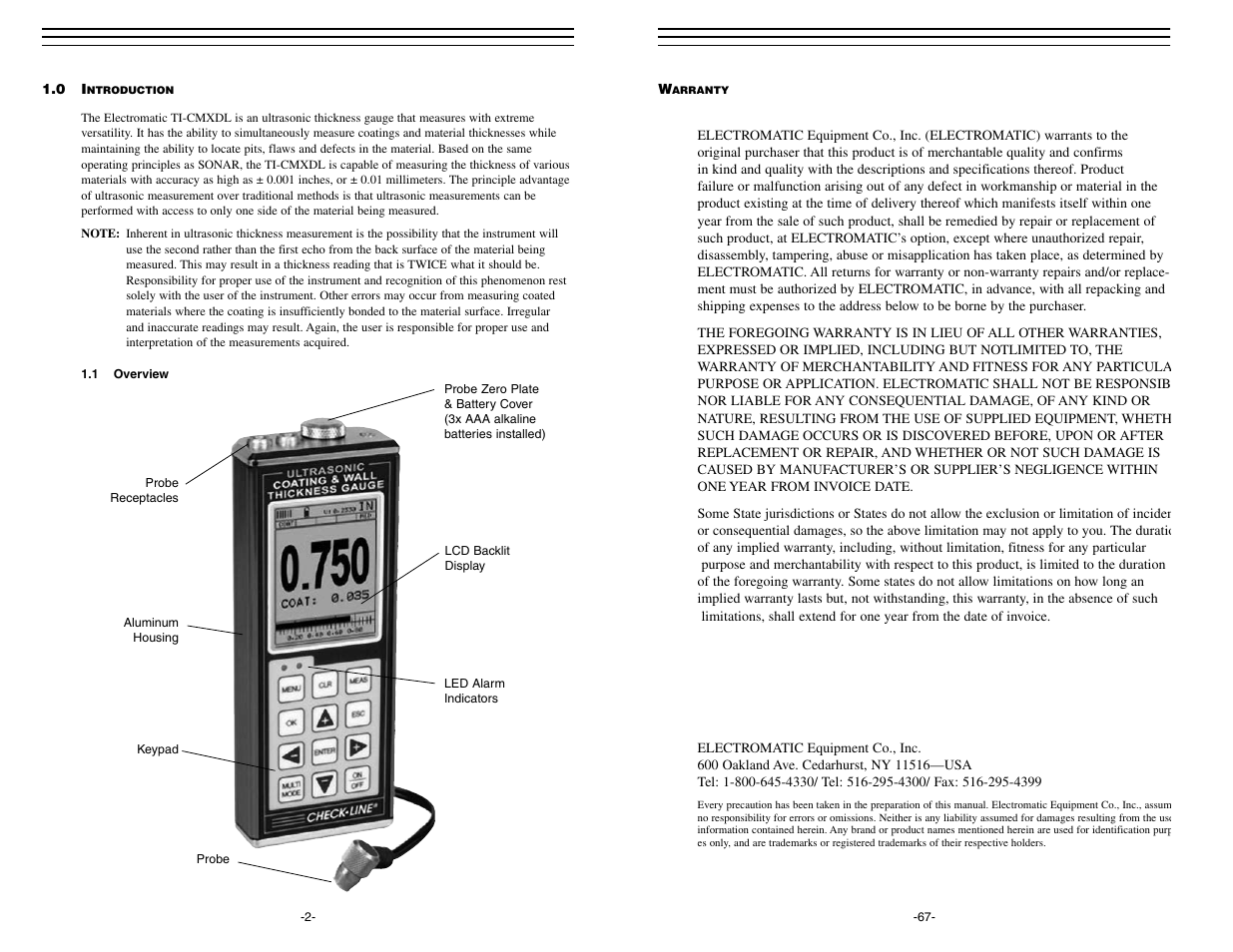 Checkline TI-CMXDL User Manual | Page 2 / 35