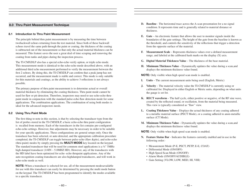 Checkline TI-CMXDLP User Manual | Page 45 / 54