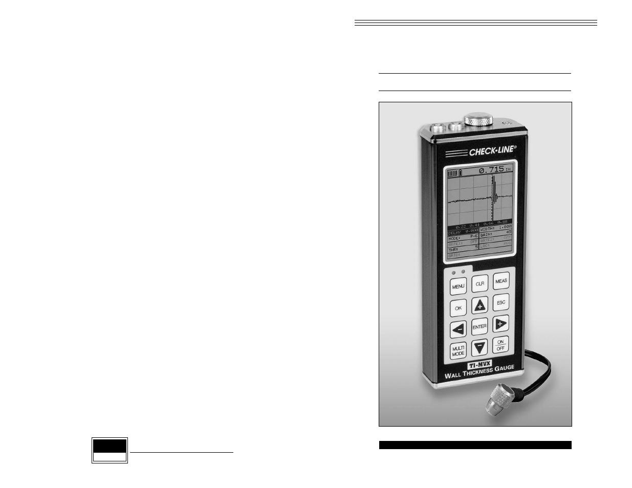 Model ti-mvx, A/b s, Electromatic | Checkline TI-MVX User Manual | Page 42 / 42