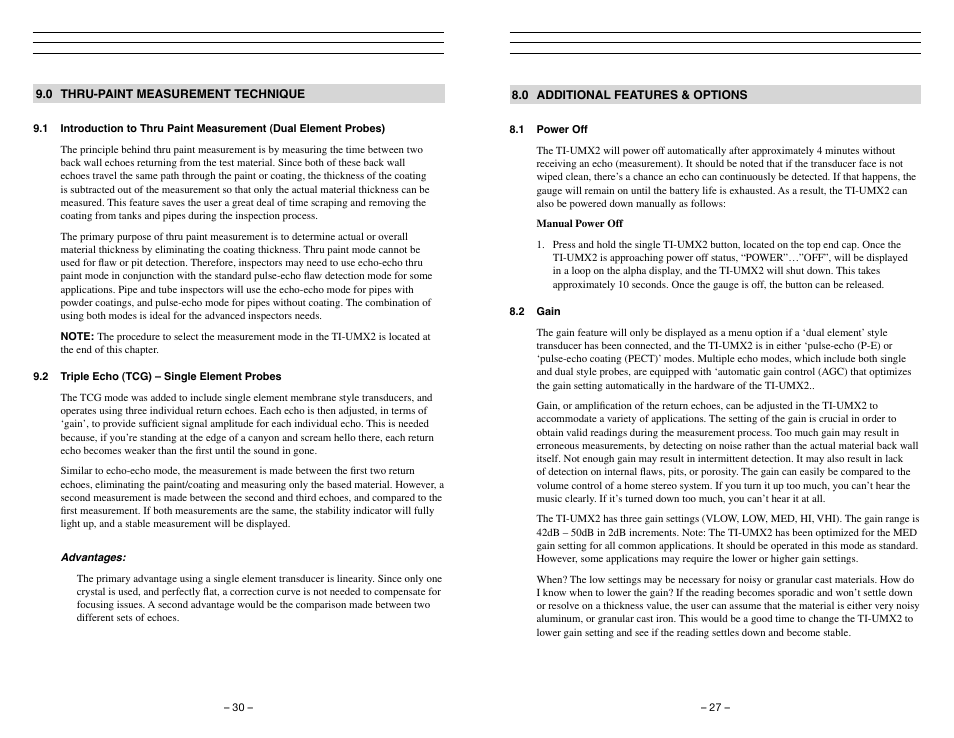 Checkline TI-UMX2 User Manual | Page 27 / 29