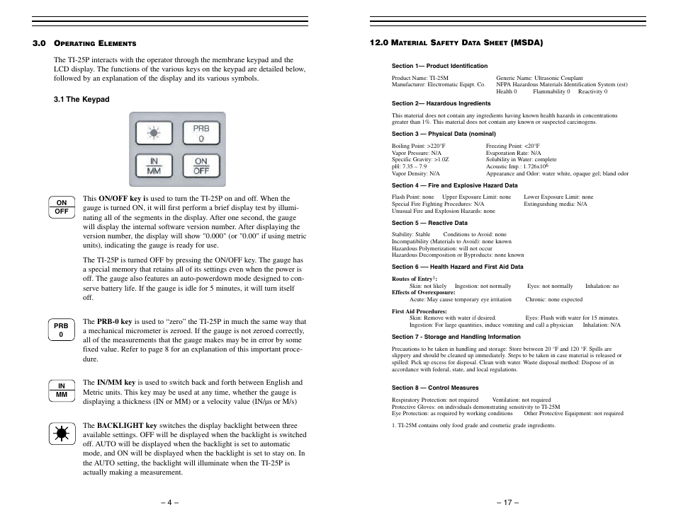 Checkline TI-25P User Manual | Page 4 / 11