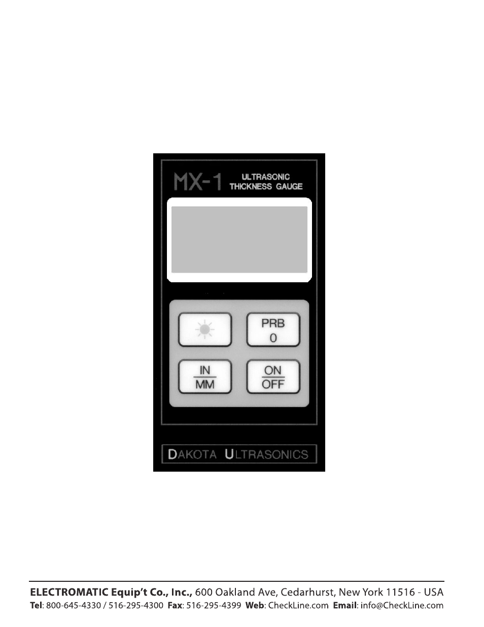 Checkline MX-1 User Manual | 32 pages