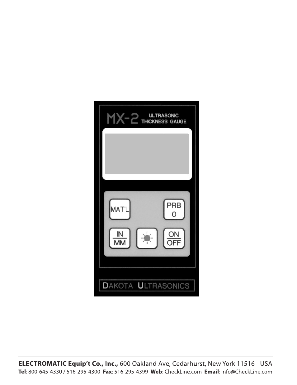 Checkline MX-2 User Manual | 32 pages