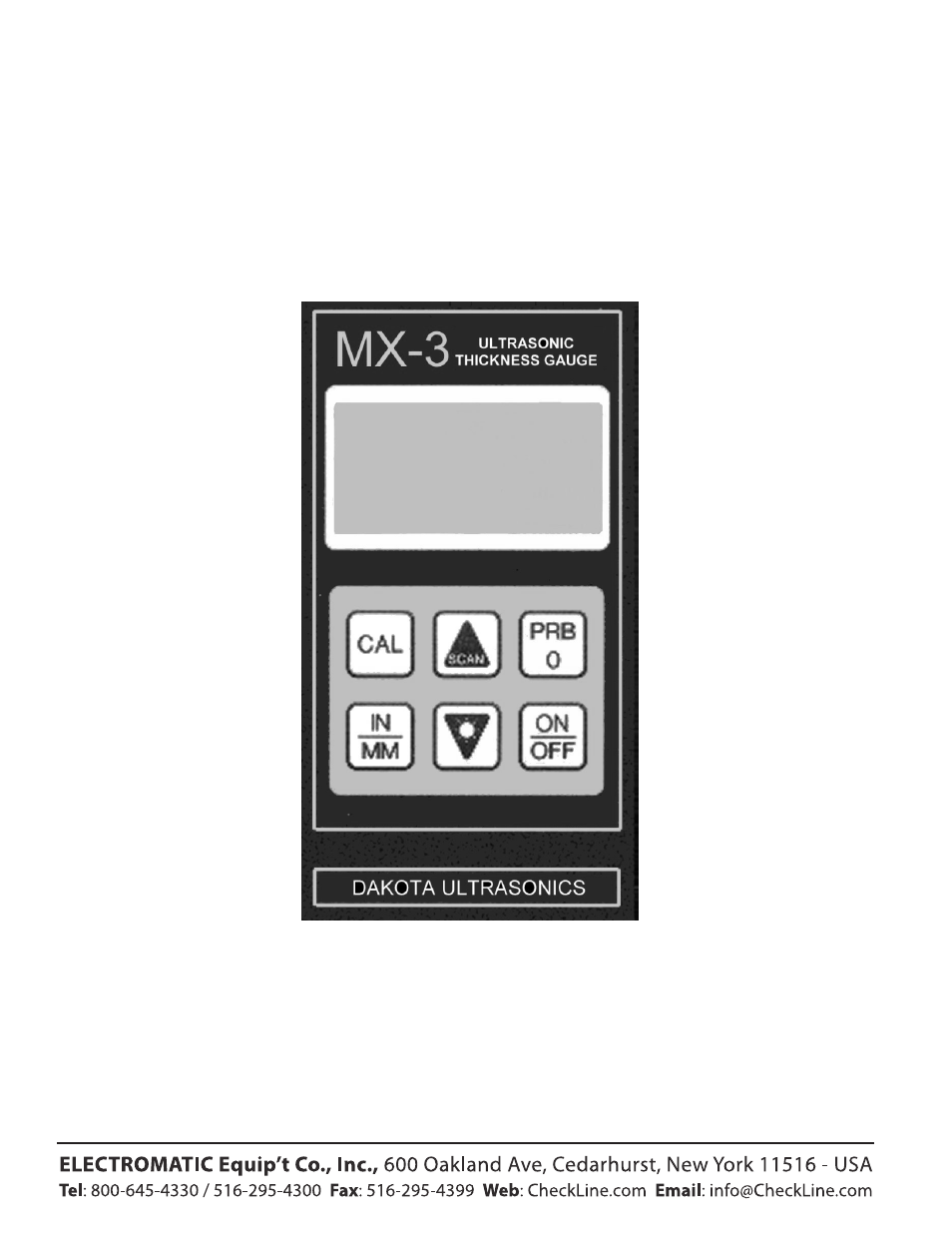 Checkline MX-3 User Manual | 36 pages