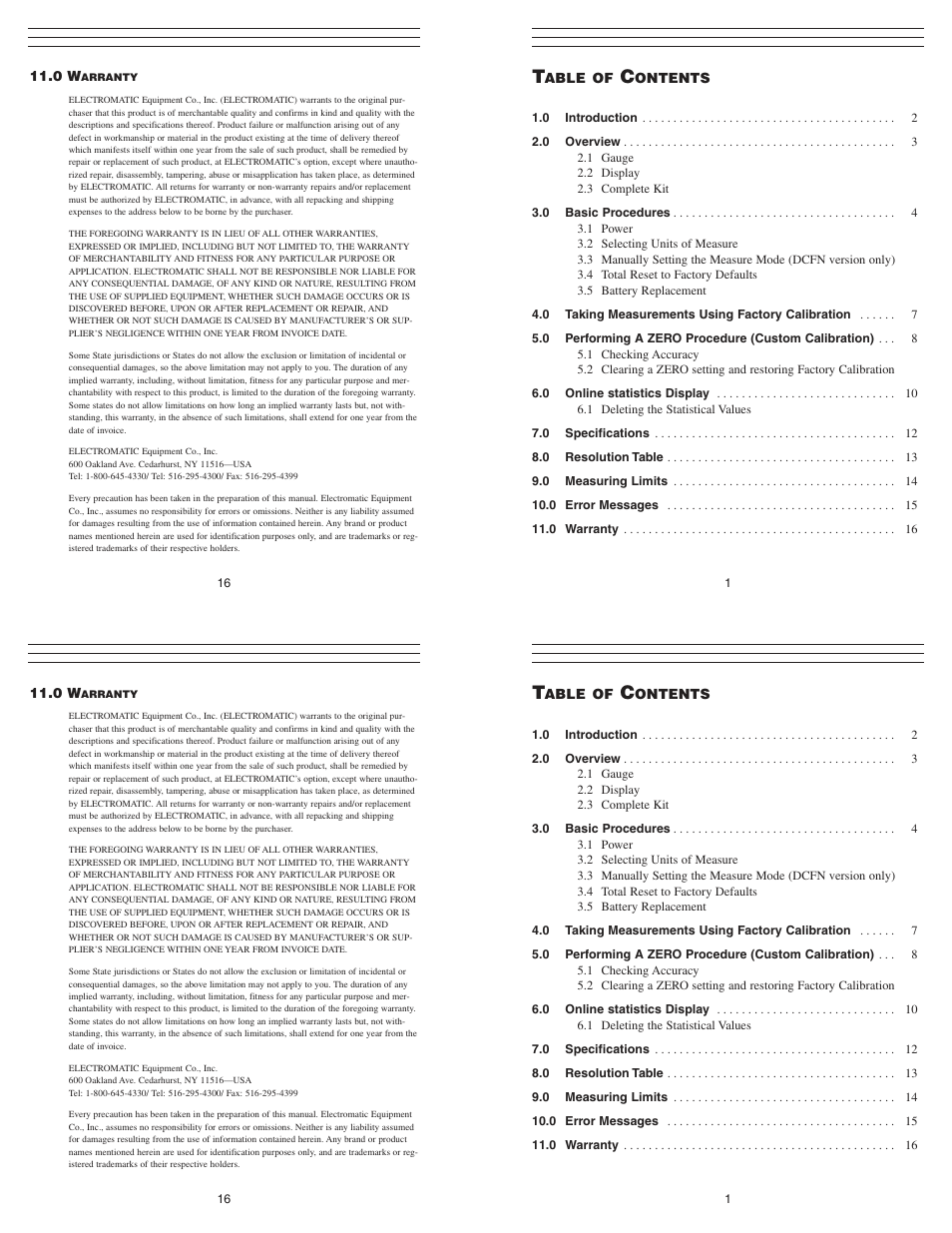 Checkline 3000EZ Series User Manual | 9 pages