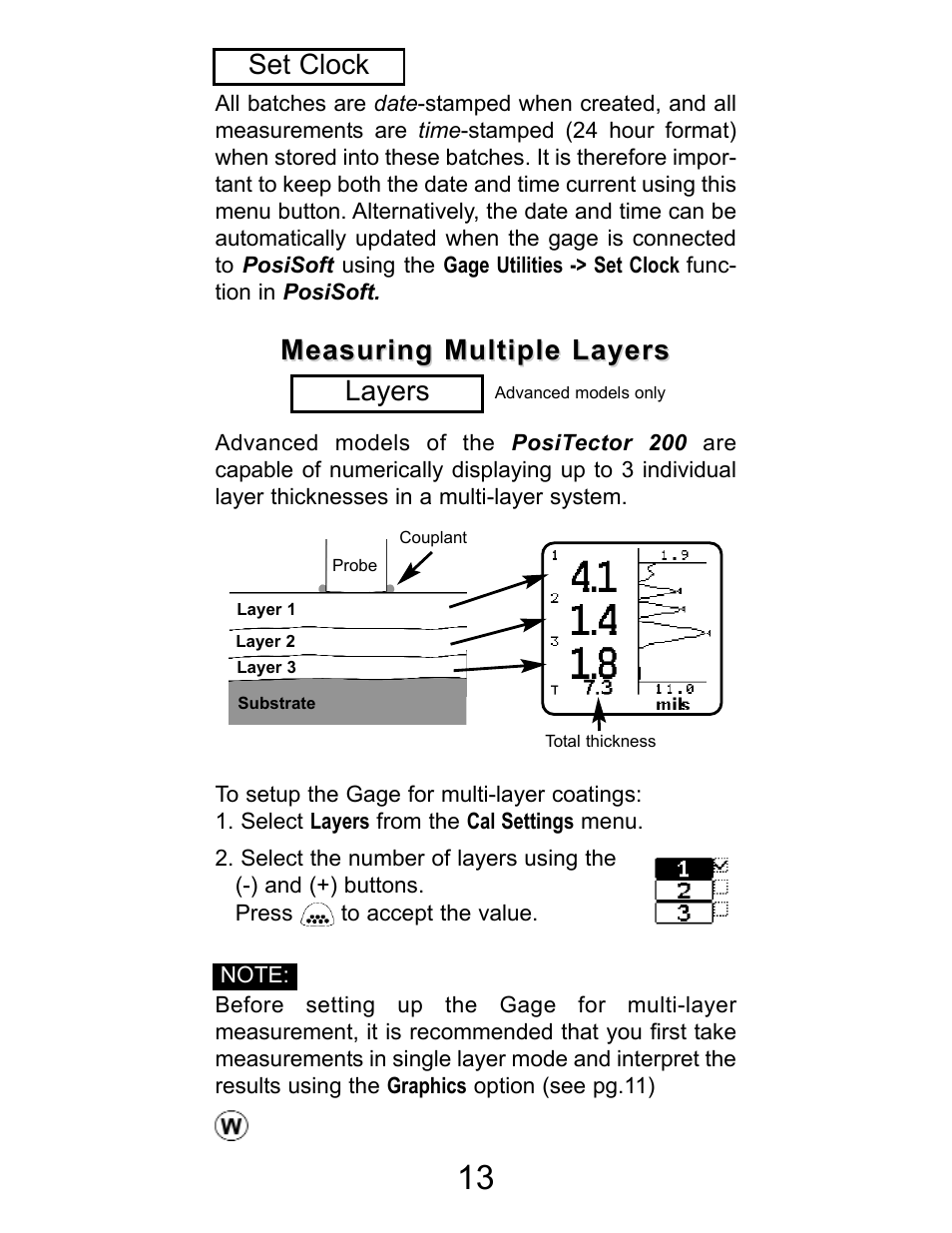 Set clock | Checkline PT-200 User Manual | Page 13 / 20