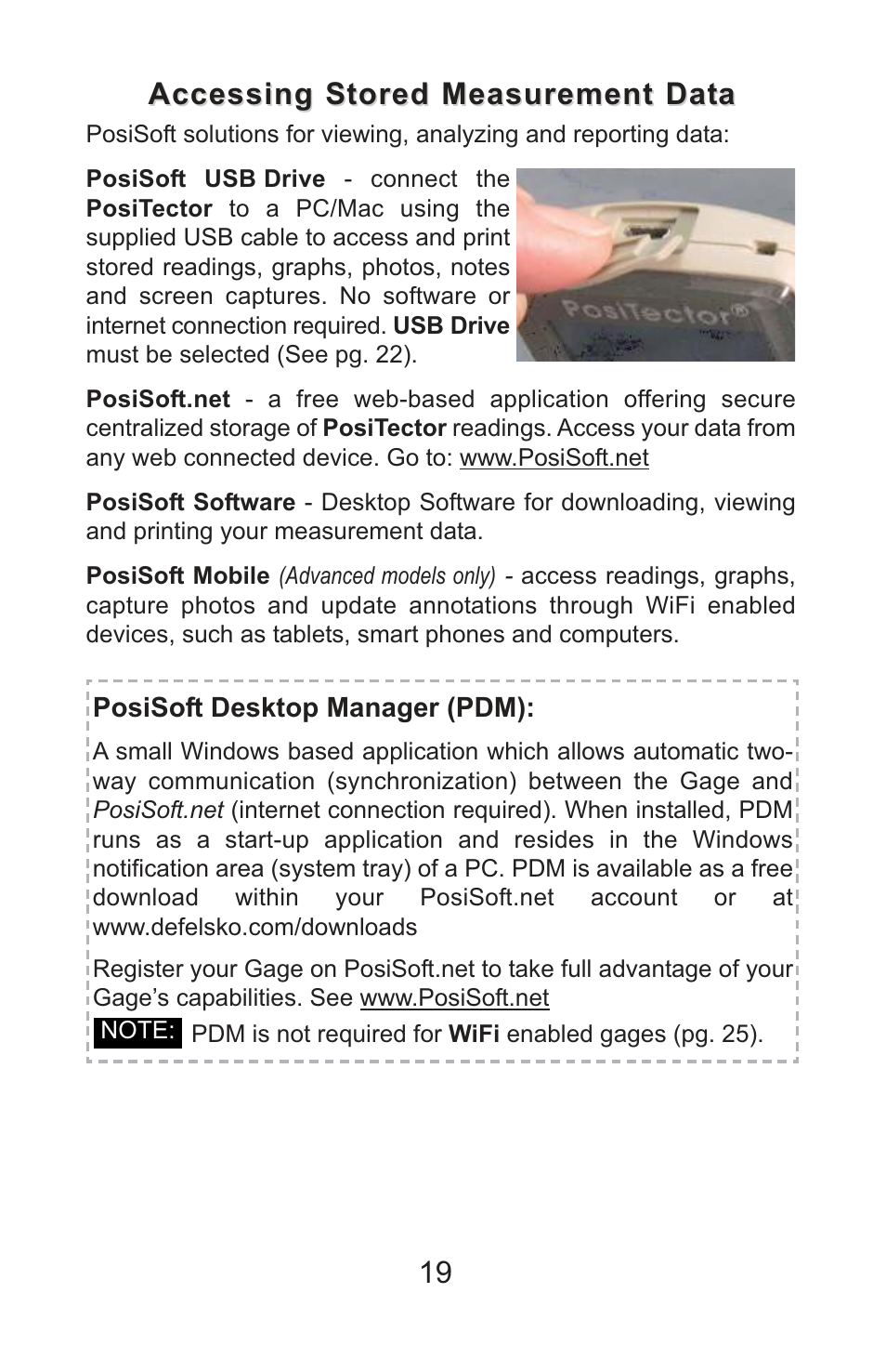 Accessing stored measurement data | Checkline PT-RTR User Manual | Page 22 / 35