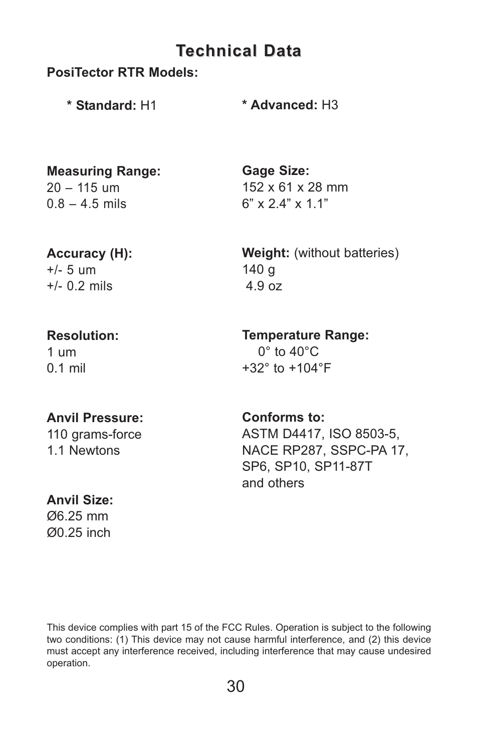 Technical data | Checkline PT-RTR User Manual | Page 33 / 35