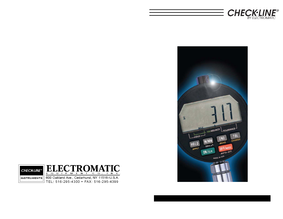 Checkline RX-DD User Manual | Page 3 / 3