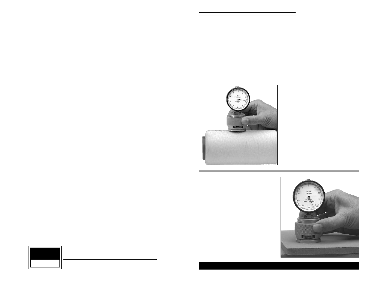 Hp s, Electromatic, Eries | Extile, Urometers, Hore, Check, Line | Checkline HP-Textile-Durometer User Manual | Page 6 / 6