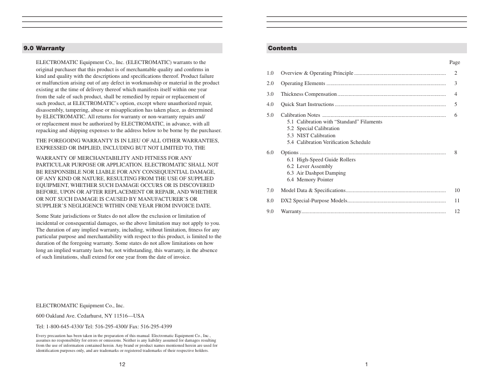 Checkline DX2 User Manual | 7 pages