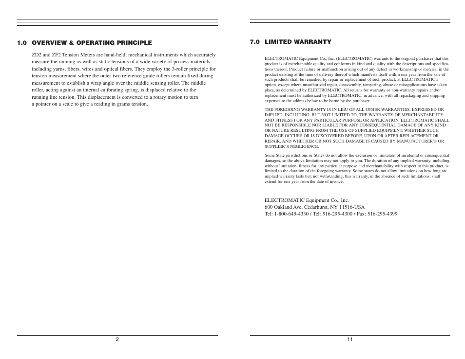 Checkline ZD2 User Manual | Page 2 / 7
