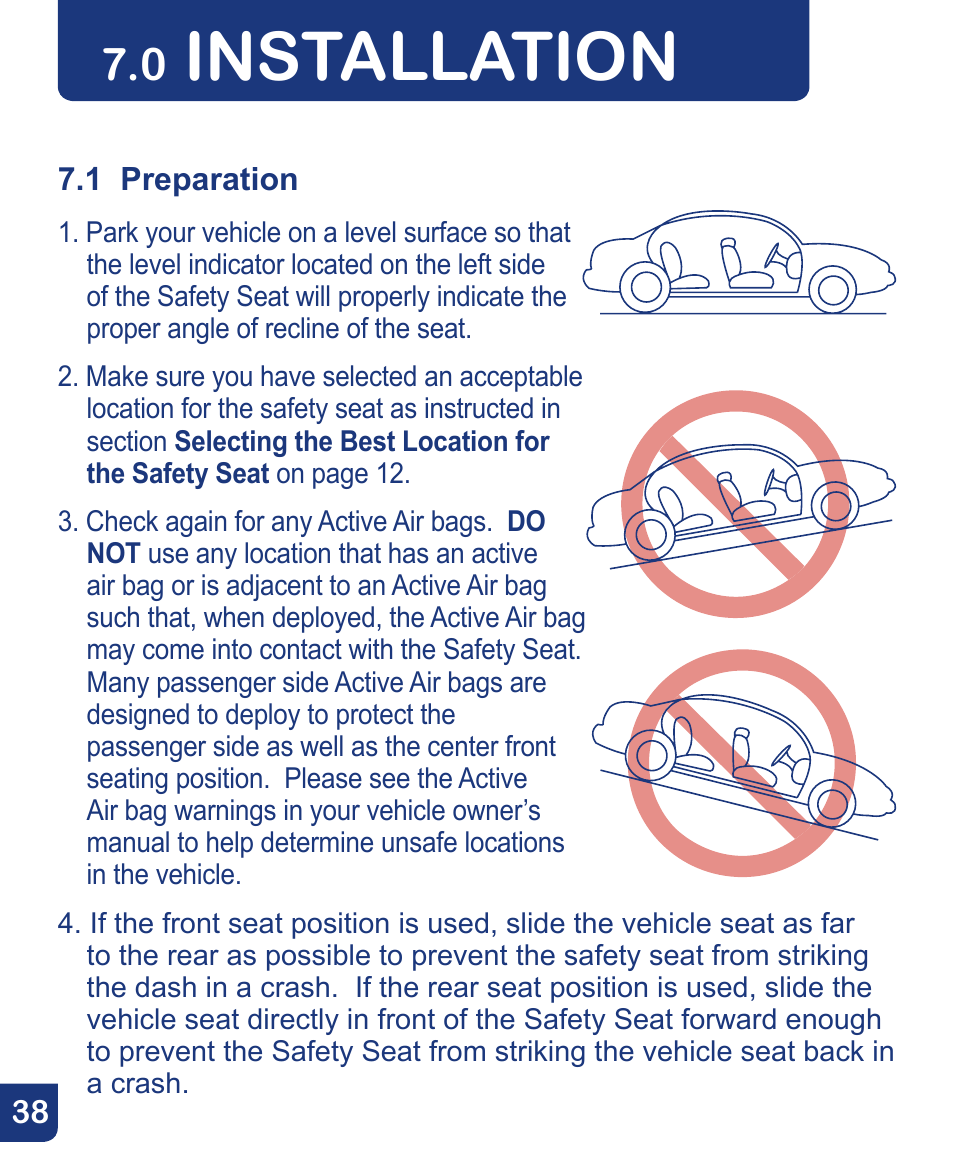 Installation | Baby Trend Flex-Loc Infnat Car Seat CSO190AD809 User Manual | Page 38 / 52