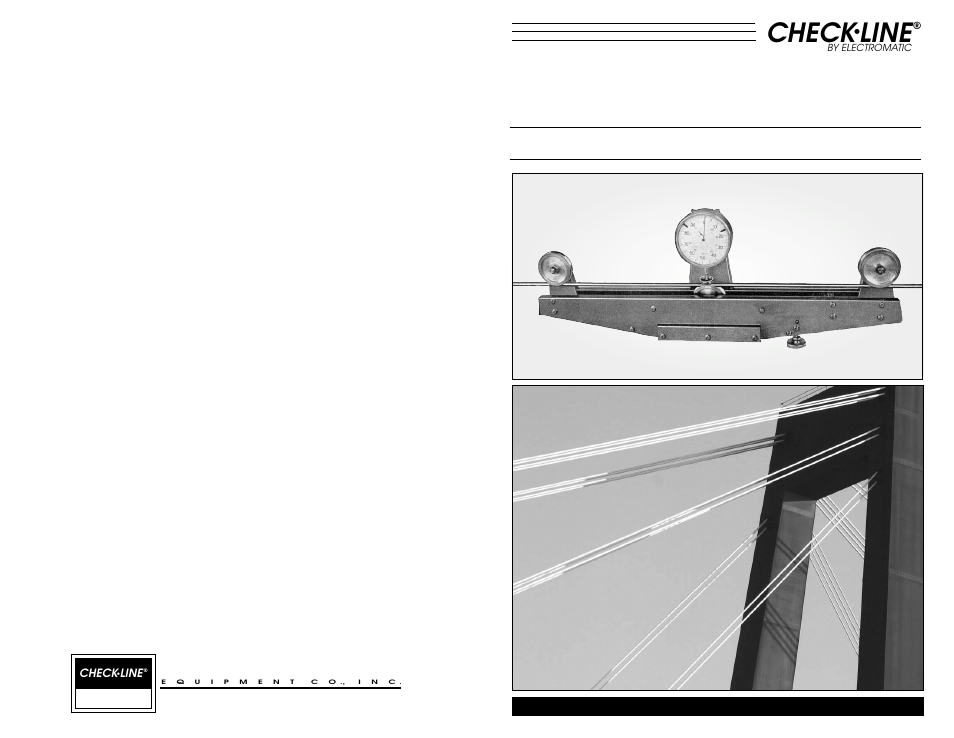 Electromatic, Check, Line | En si on, Et er, Y pe | Checkline SY User Manual | Page 5 / 5