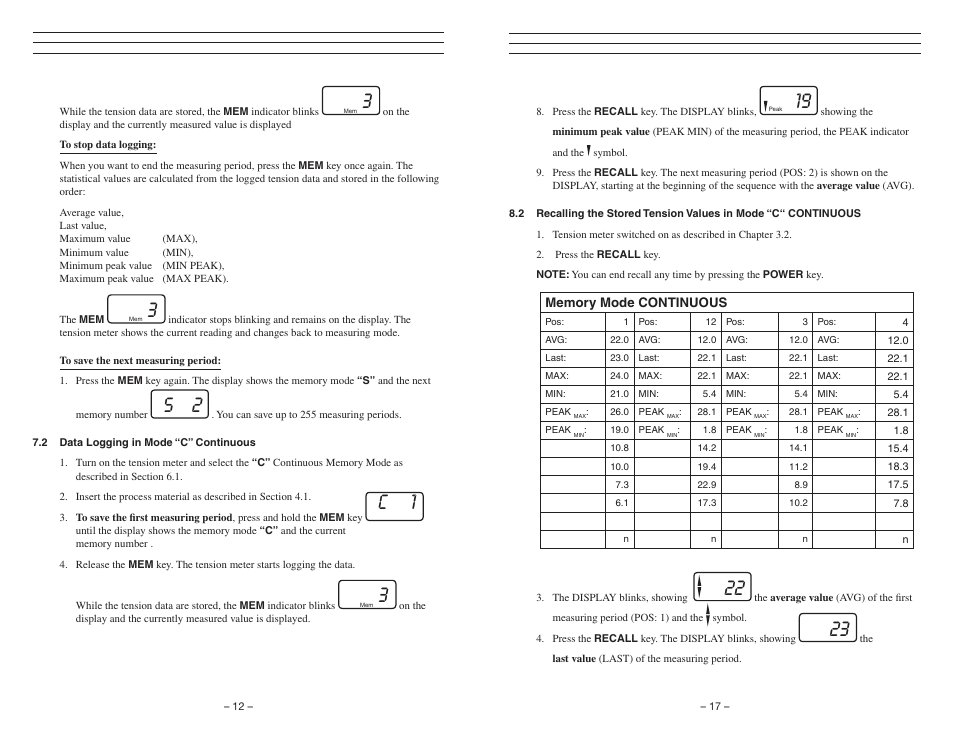 S฀฀฀฀฀฀฀฀2, C฀฀฀฀฀฀฀฀฀฀1 | Checkline KXE User Manual | Page 12 / 15