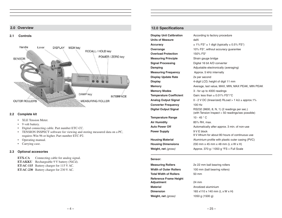 Checkline KXE User Manual | Page 4 / 15
