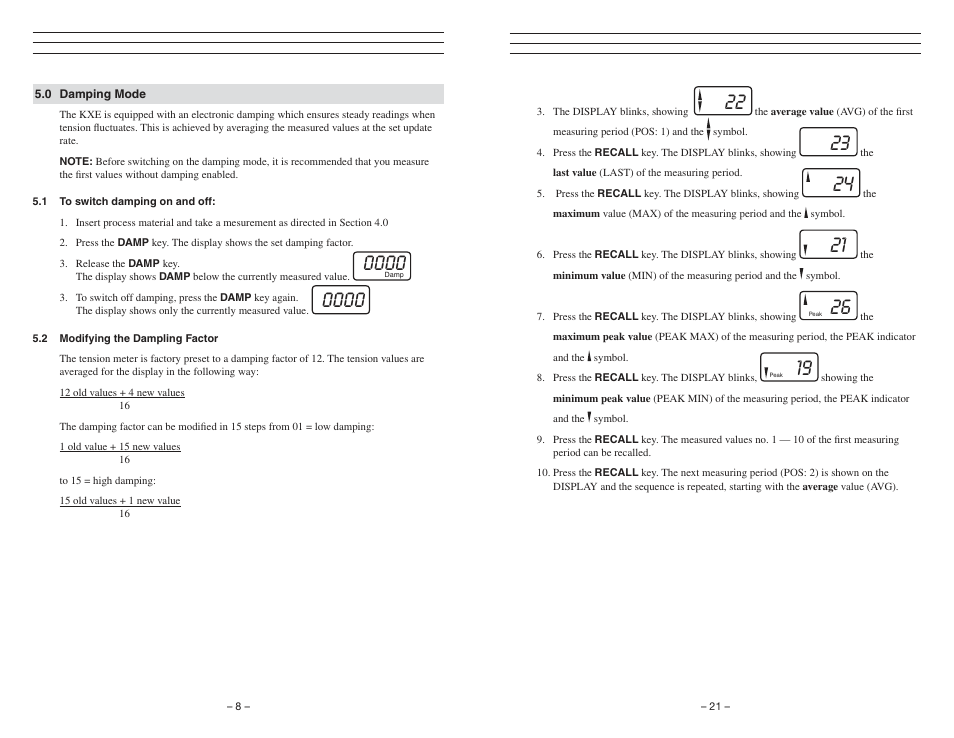 Checkline KXE User Manual | Page 8 / 15