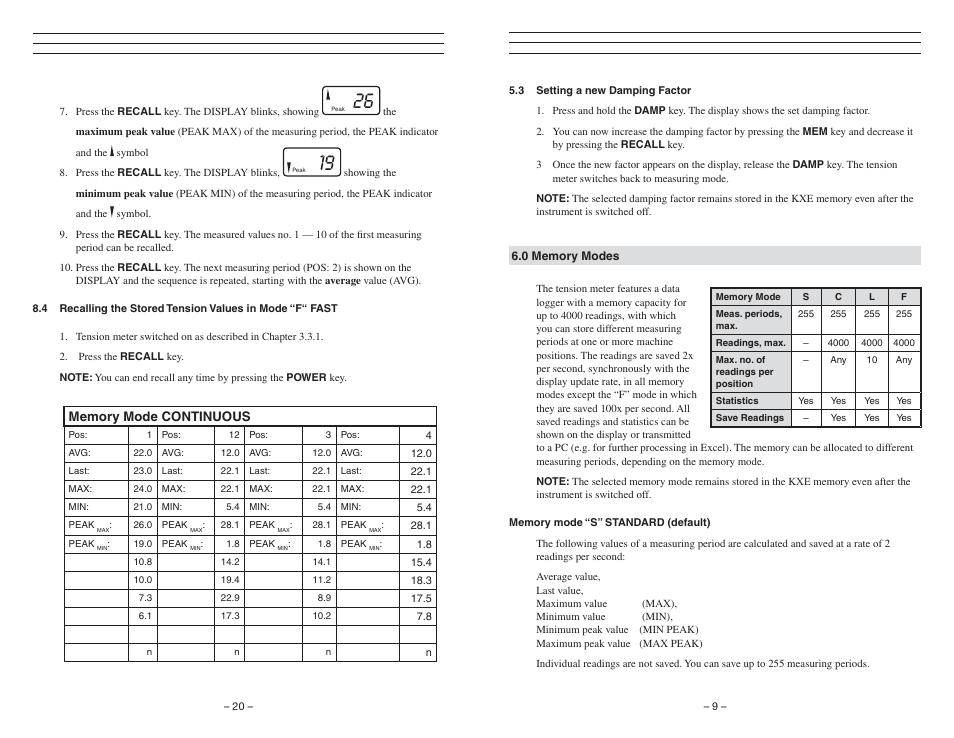 Checkline KXE User Manual | Page 9 / 15