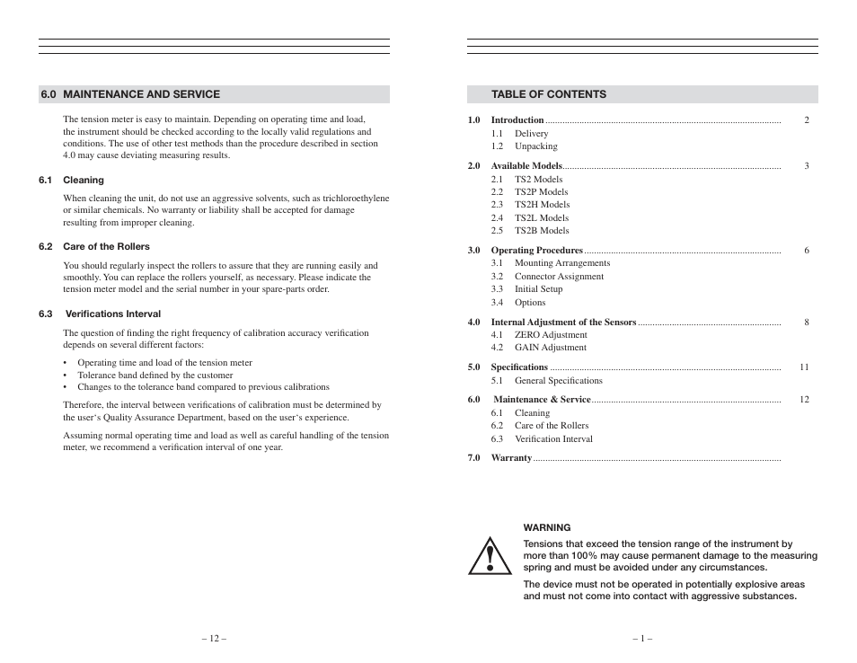 Checkline TS2P User Manual | 8 pages