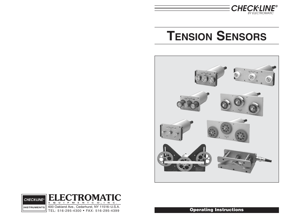 Ension, Ensors, Electromatic | Check, Line | Checkline TELC System User Manual | Page 7 / 7