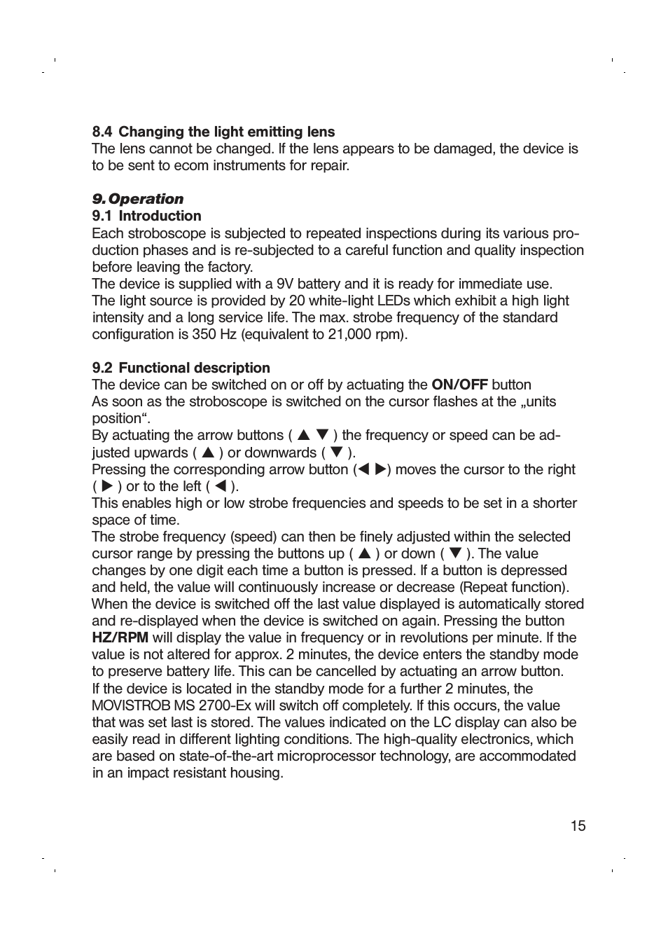 Checkline MS-2700EX User Manual | Page 17 / 82