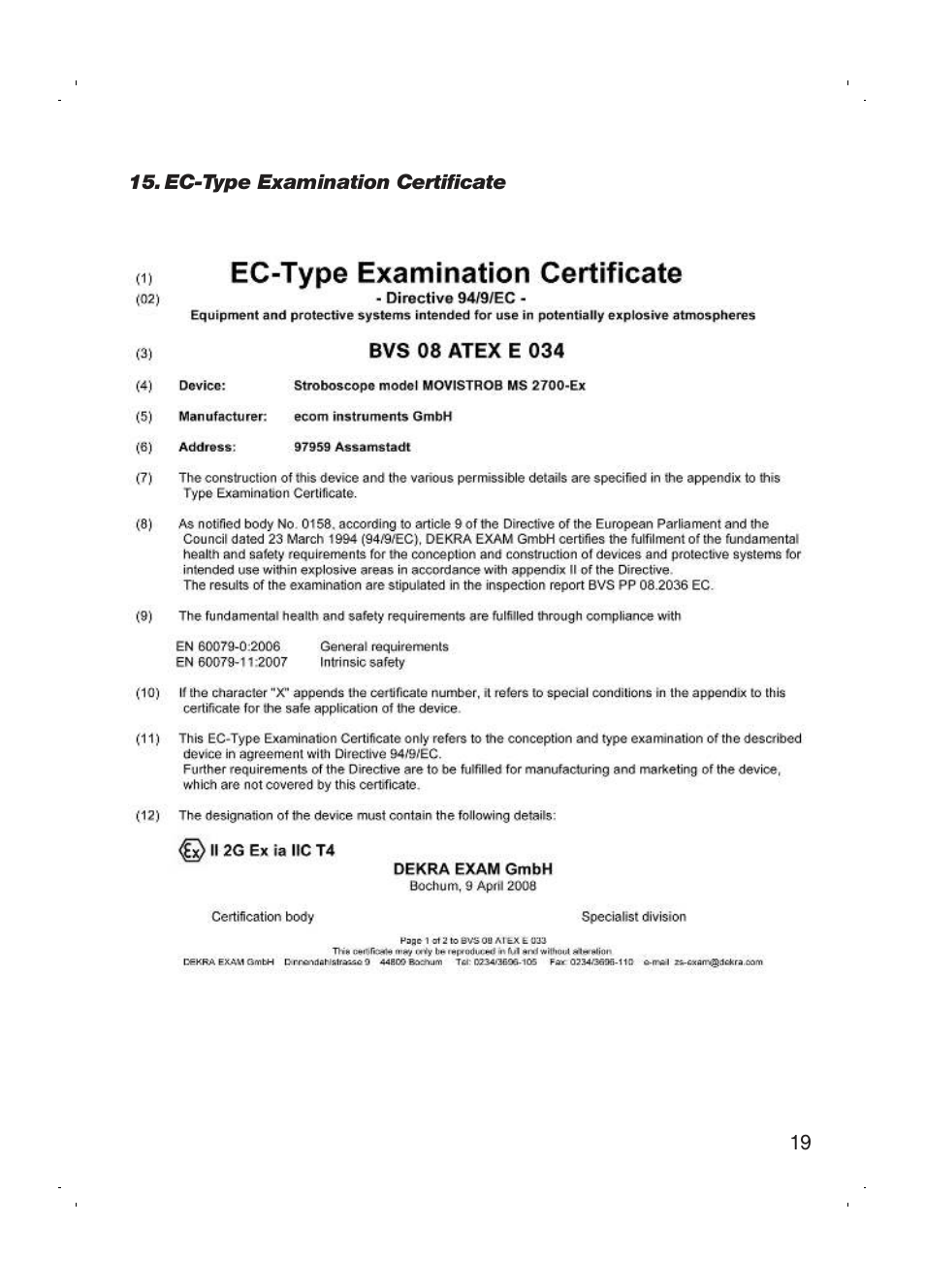 Checkline MS-2700EX User Manual | Page 21 / 82