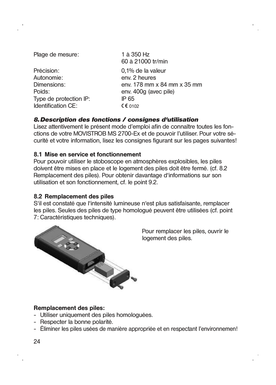 Checkline MS-2700EX User Manual | Page 26 / 82