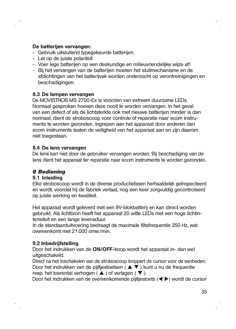 Checkline MS-2700EX User Manual | Page 37 / 82