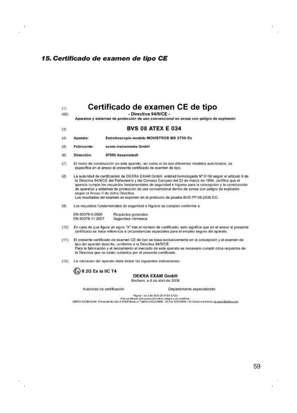 Checkline MS-2700EX User Manual | Page 61 / 82