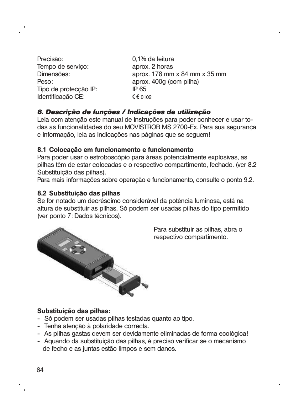 Checkline MS-2700EX User Manual | Page 66 / 82