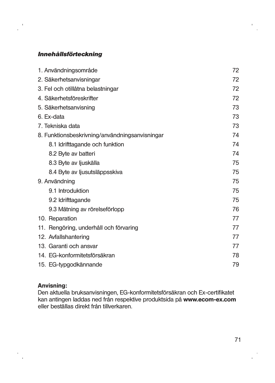 Checkline MS-2700EX User Manual | Page 73 / 82