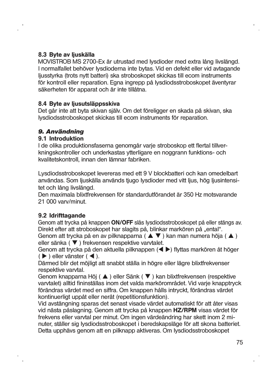 Checkline MS-2700EX User Manual | Page 77 / 82