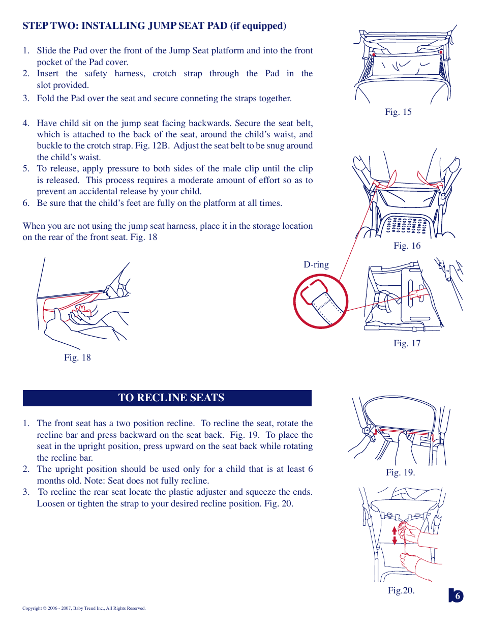 Baby Trend Sit n Stand Plus 11.07 User Manual | Page 6 / 9