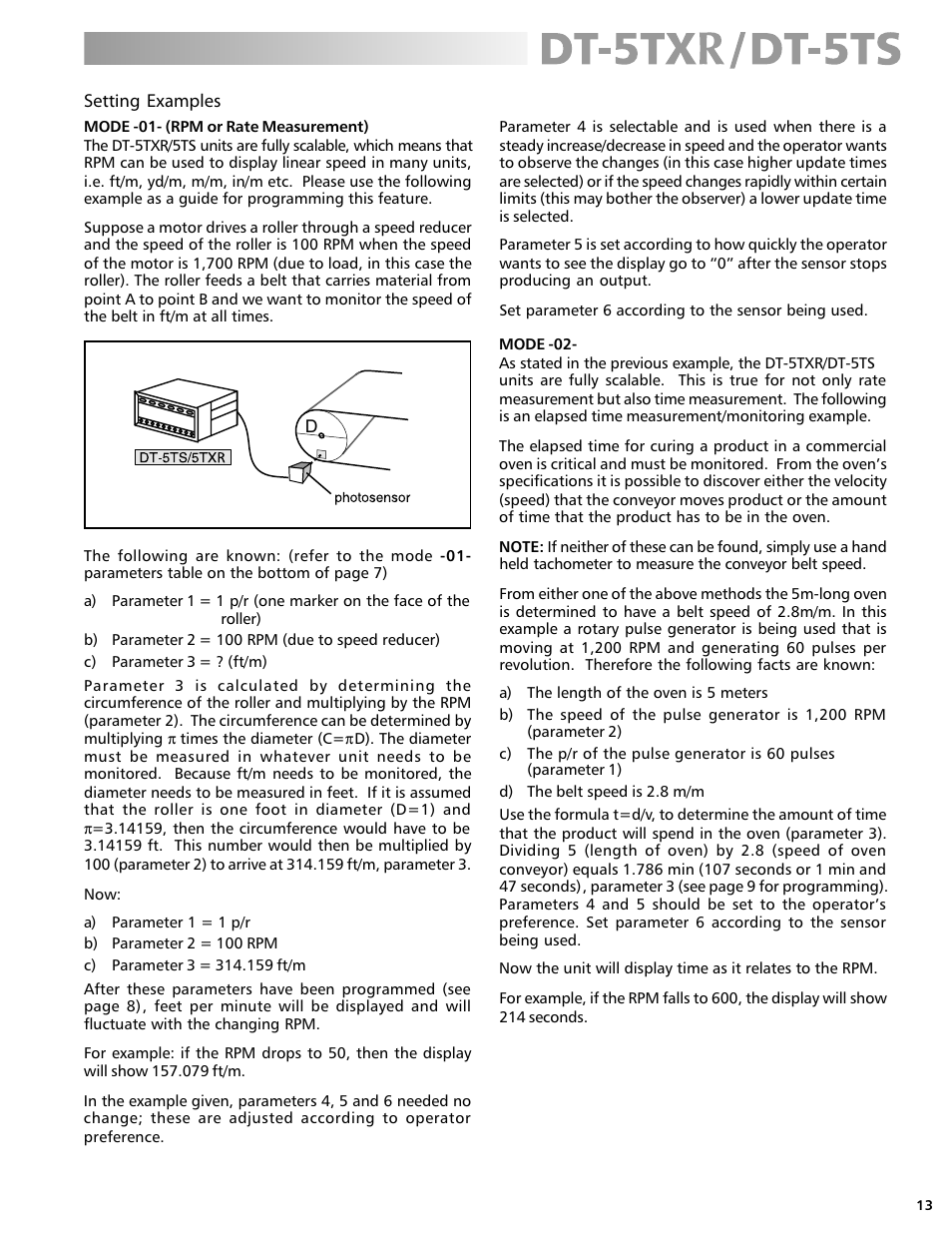 Checkline DT-5TS User Manual | Page 13 / 20