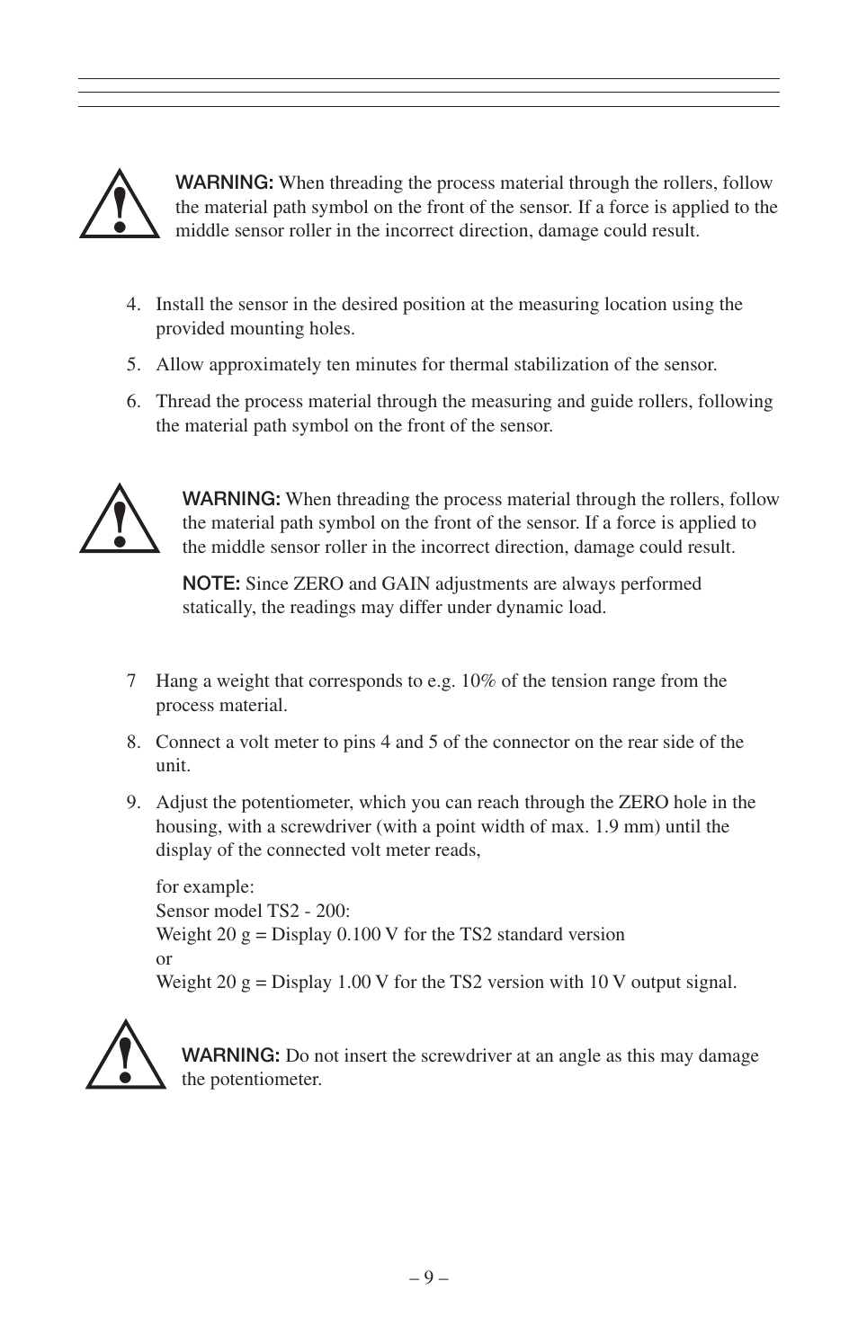 Checkline TS2P User Manual | Page 10 / 15