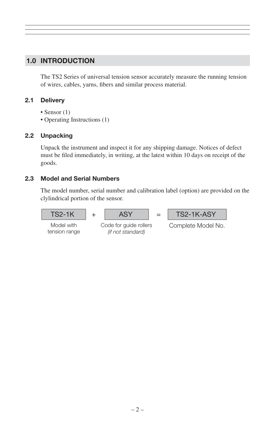 Checkline TS2P User Manual | Page 3 / 15