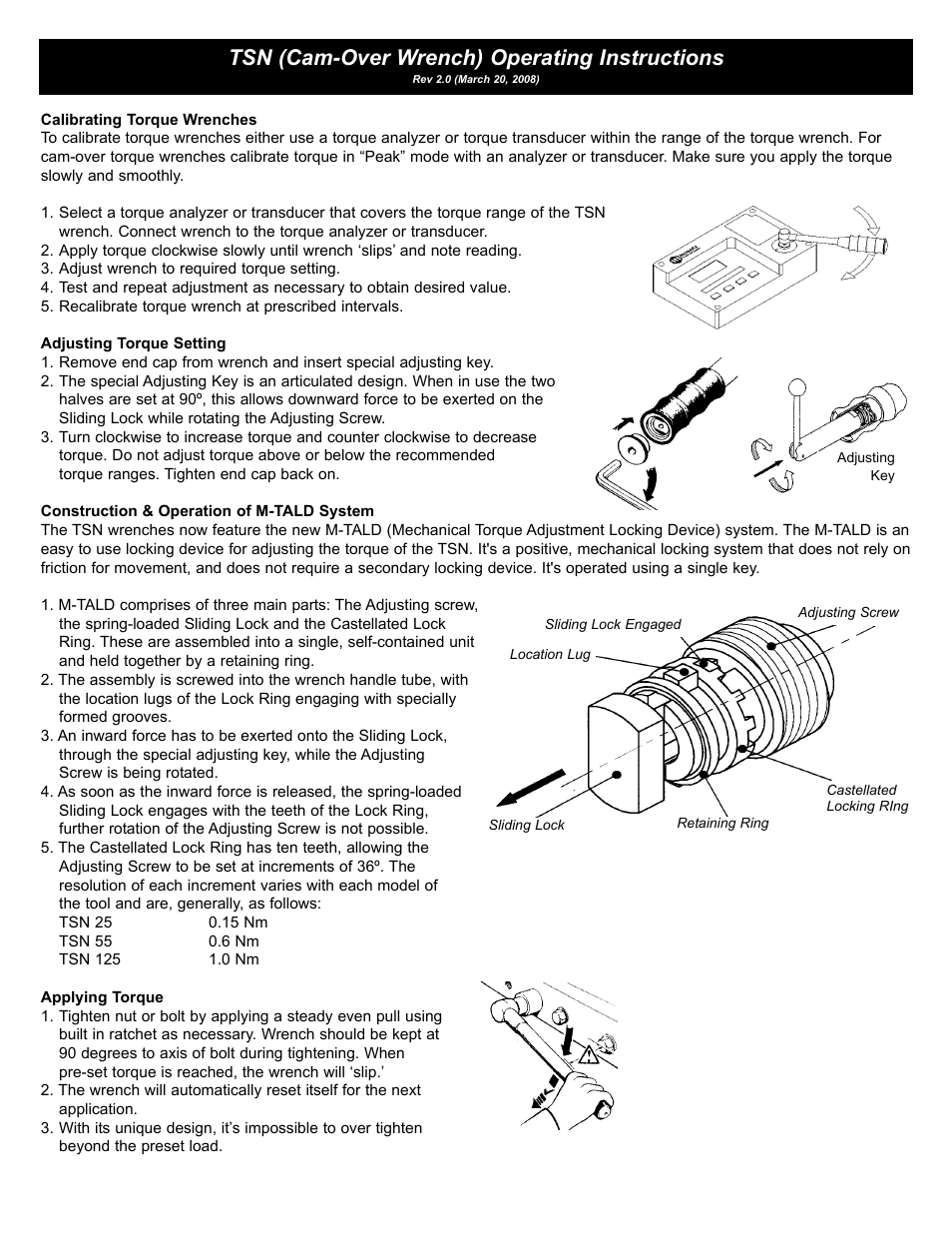 Checkline TSN User Manual | 3 pages