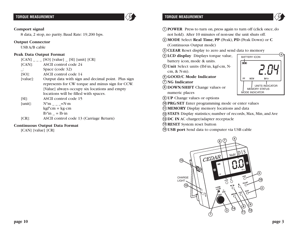 Page 3 page 10 | Checkline DIS-RL User Manual | Page 3 / 6