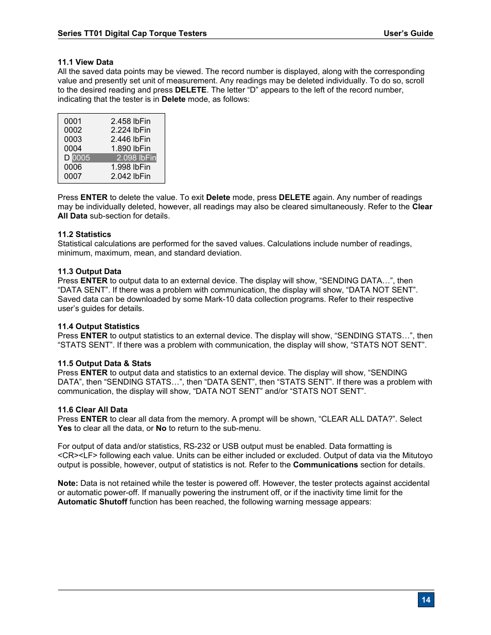 Checkline CAP-TT01 User Manual | Page 15 / 28