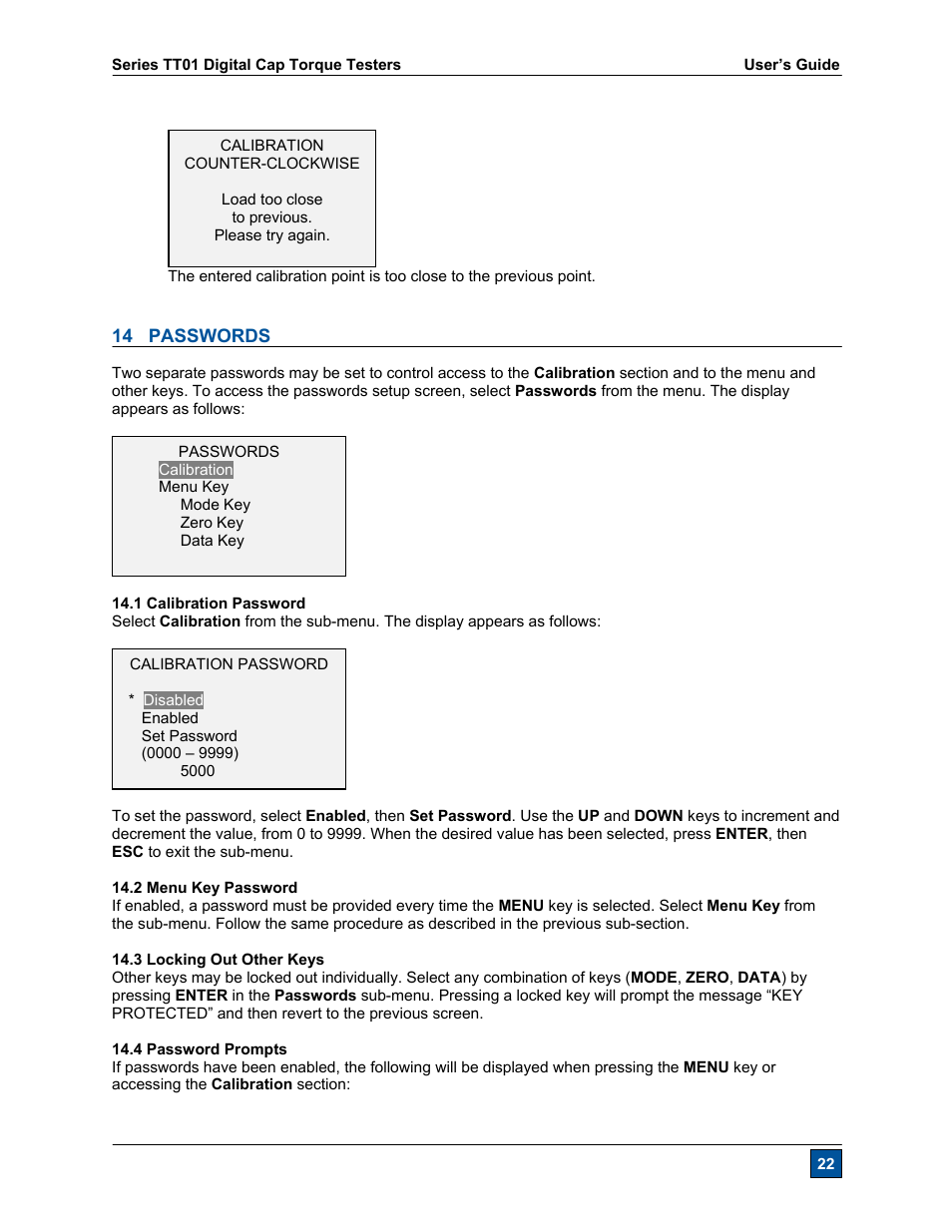 Checkline CAP-TT01 User Manual | Page 23 / 28