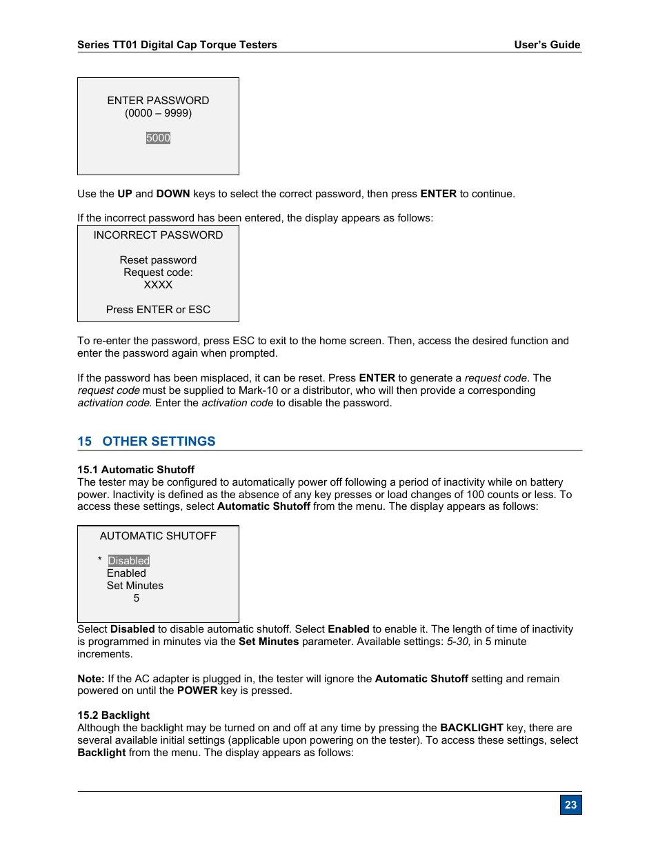 Checkline CAP-TT01 User Manual | Page 24 / 28