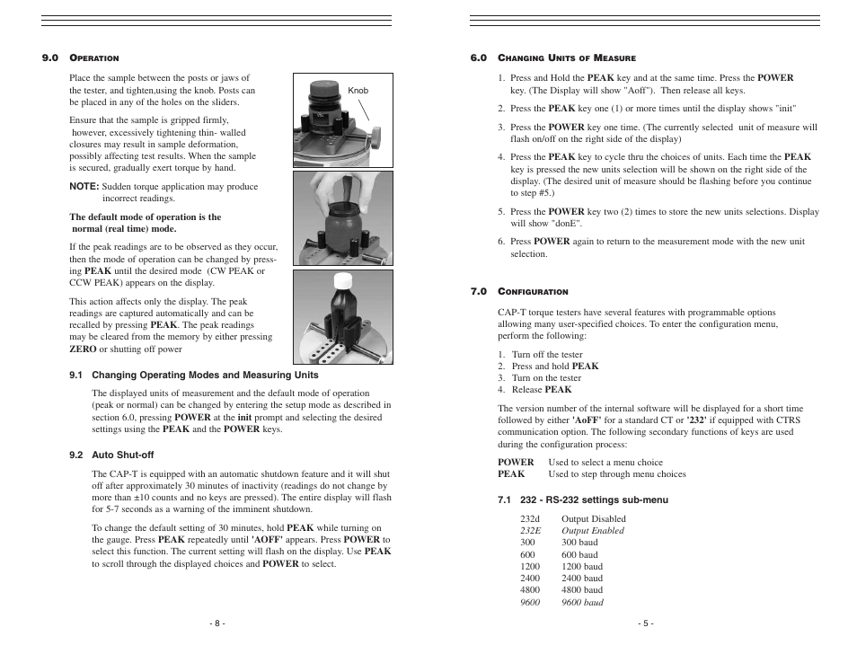 Checkline CAP-T User Manual | Page 5 / 7