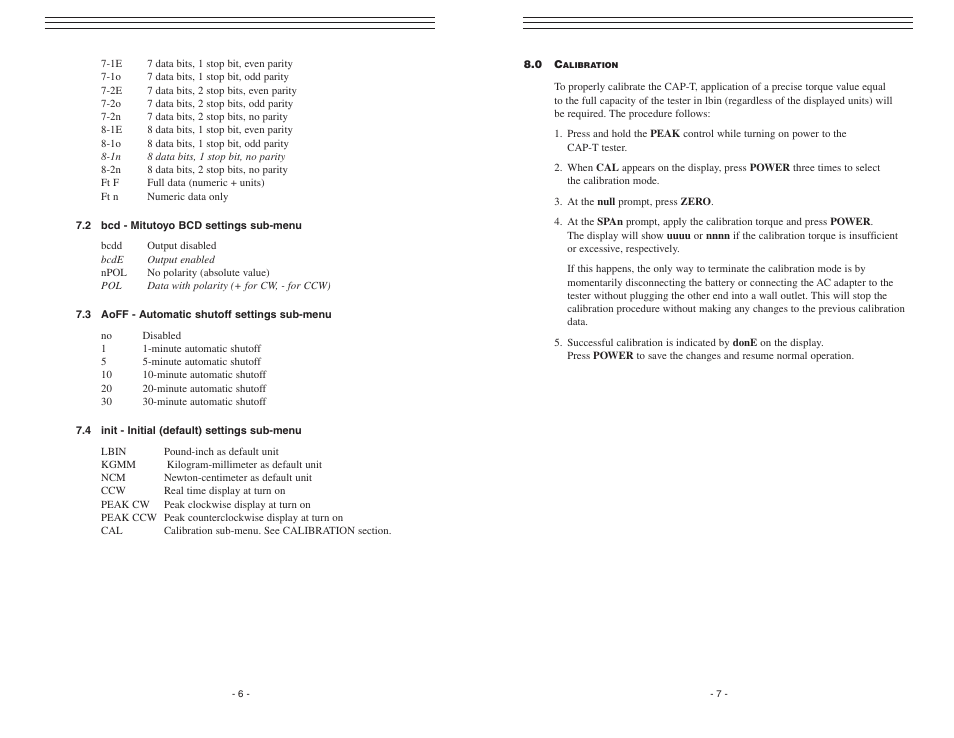 Checkline CAP-T User Manual | Page 6 / 7