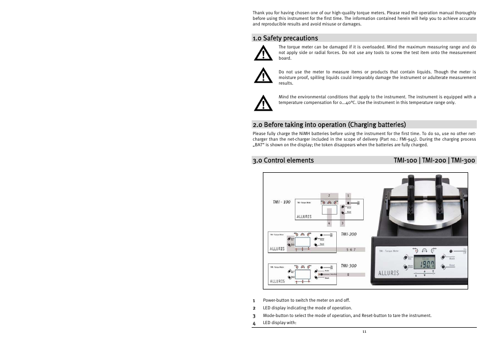 Checkline TMI-300 User Manual | Page 13 / 56