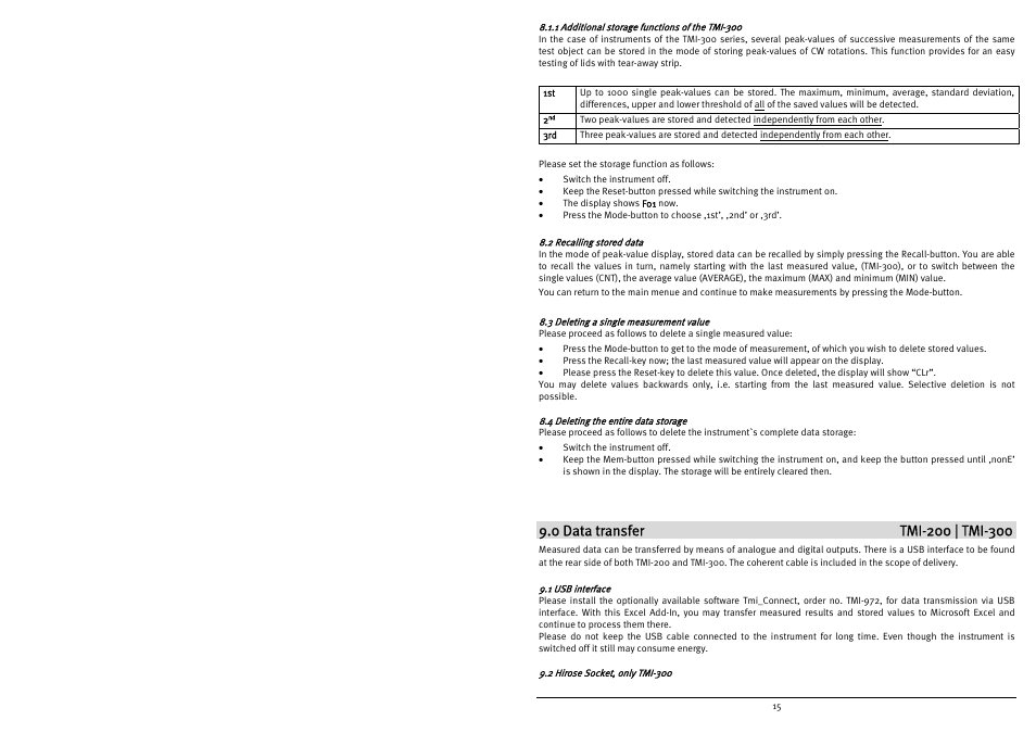 Checkline TMI-300 User Manual | Page 17 / 56