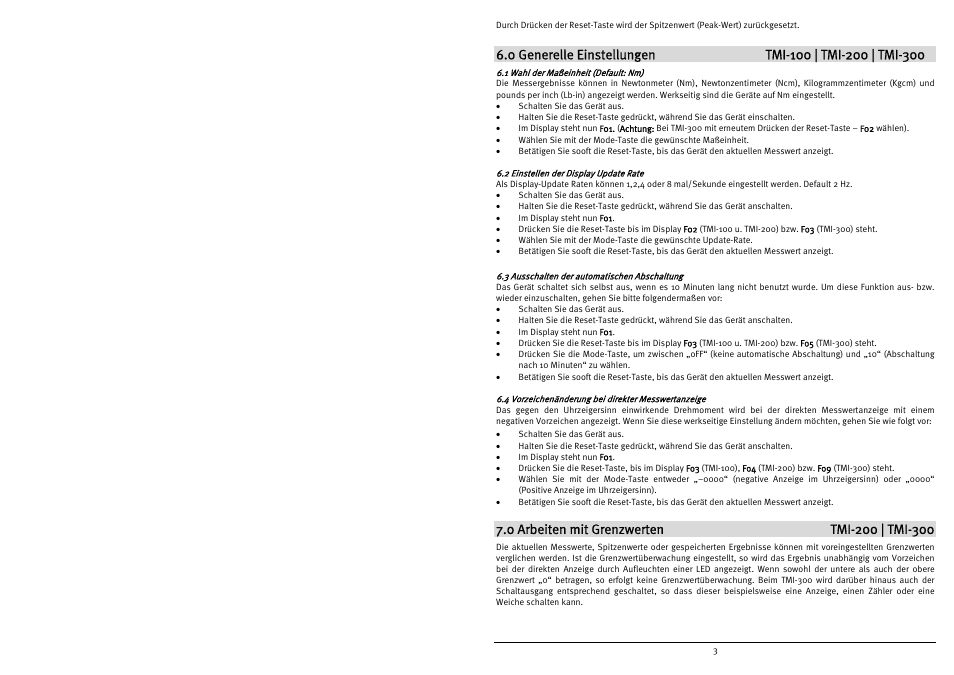 Checkline TMI-300 User Manual | Page 5 / 56