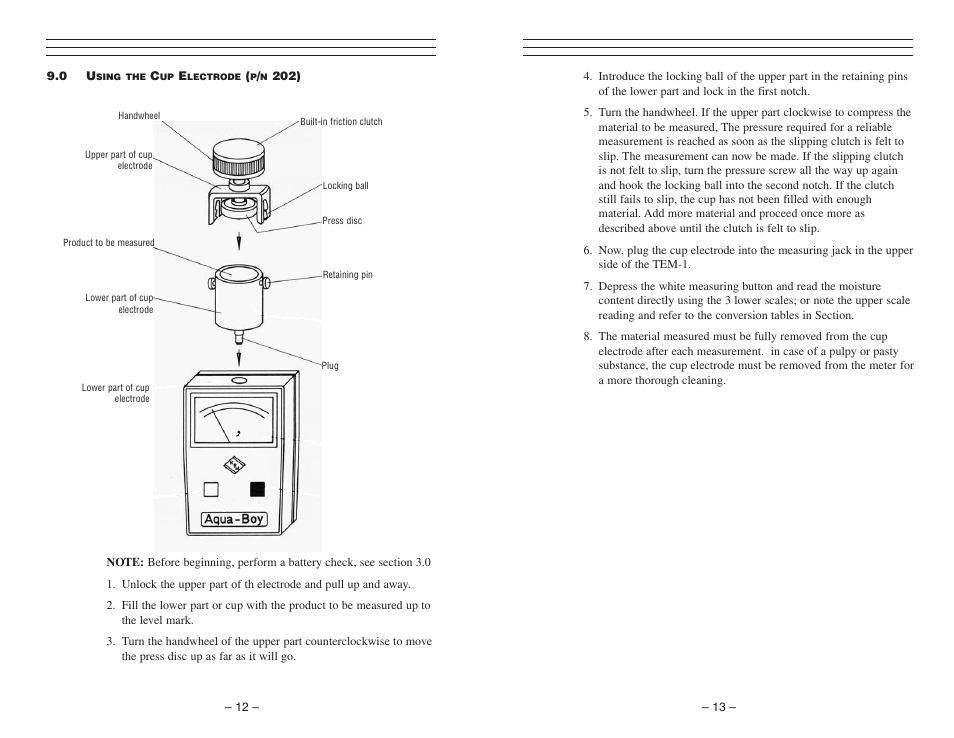 Checkline TEM-1 User Manual | Page 12 / 13