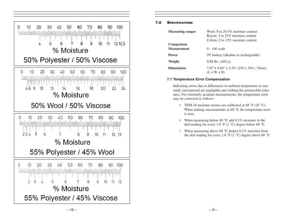 Checkline TEM-1 User Manual | Page 9 / 13